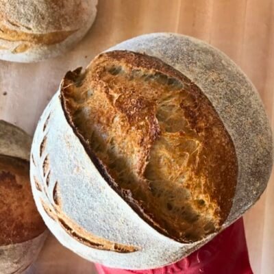 great oven spring sourdough bread