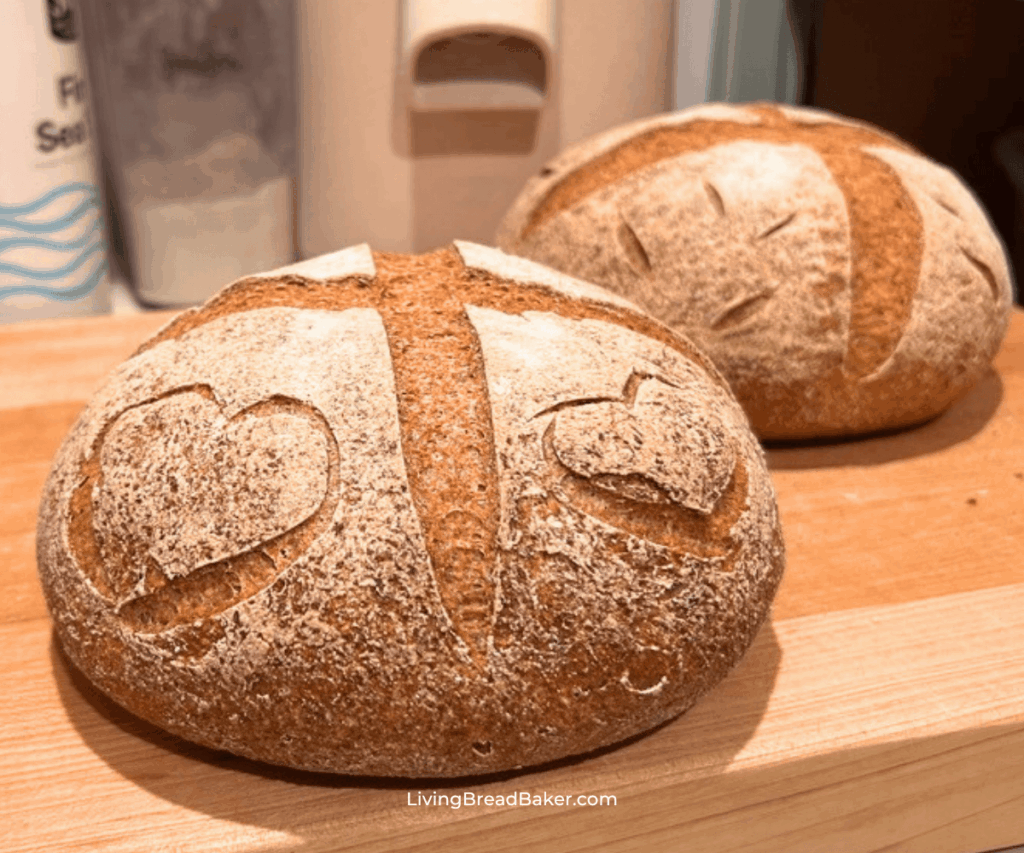 gluten-free sourdough bread with flour mill